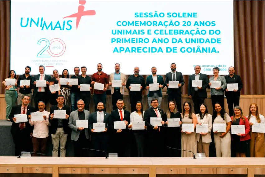 UniMais completa 20 anos e recebe homenagem em Aparecida de Goiânia